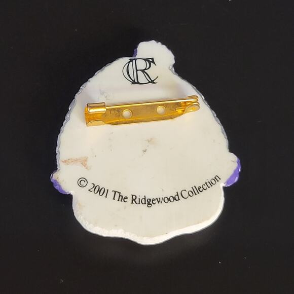 2001 Ridgewood Collection Snowman Brooch Kansas State Wildcats 1.68" - Picture 5 of 6